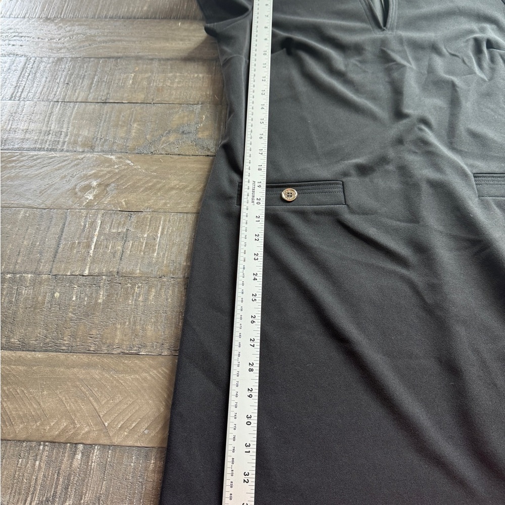 TOMMY HILFIGER Women's Black Short Sleeve Keyhole Above The Knee Shift Dress 14 - Picture 3 of 14